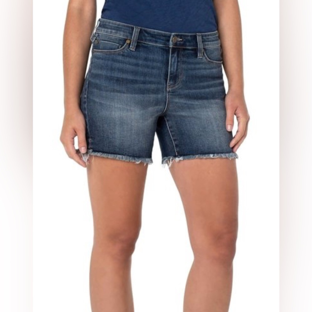 Liverpool Los Angeles Frayed Hem Shorts